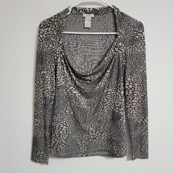Cache Shimmery Cowl Neck Top - Picture 1 of 5